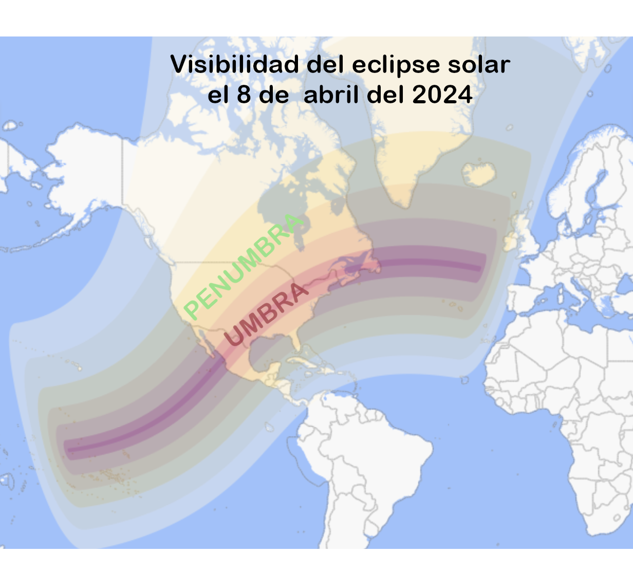 Eclipse Solar 2024 Trayectoria Image To U